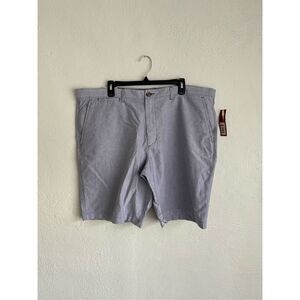 Merona Man Blue 100% Cotton Flat-Front Short, Size 42